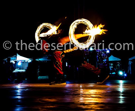 Fire Show in Dubai Desert